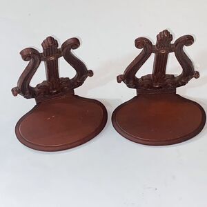 VTG, Syroco Good Sconce Wall Sconce Shelf Shelves Set 2 Music Lyre 1930’s AS IS